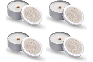 SPRONKETTS OUTDOORS Outdoor Weather Resistant Candles Eco Wax Garden Festival Wedding Candles (4 x Large Outdoor Candles)