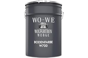 WO-WE Bodenfarbe Bodenbeschichtung Betonfarbe W700 Anthrazit Grau ähnl. RAL 7016-2,5L