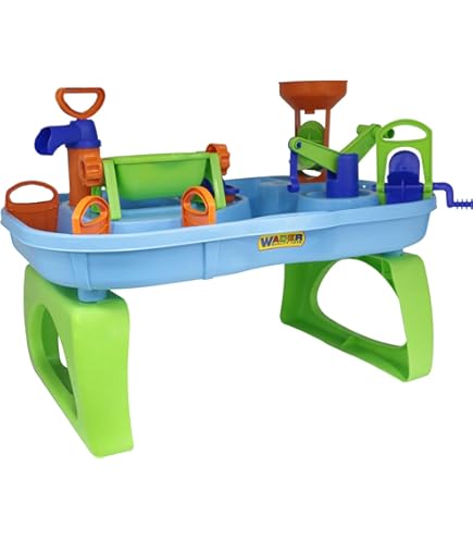 Wassertisch Für Kinder 3-in-1 - Sand Und Wasser Spieltisch Mit Zubehör 45x58cm