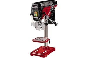 Einhell Trapano a colonna TC-BD 500 (500W, fino a 2410 min-1, 9 posizioni, max. profondità di perforazione 50 mm, mandrino con cuscinetto, piano inclinabile/girevole)