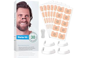 DASPEED Cerotti Nasali Magnetici, Dilatatore Nasale Magnetico, Cerotto Nasale Magnetico per Migliorare la Respirazione e la Qualità del Sonno, Comode, Facili da Usare, Ideali per Casa, (Bianco, 60 pezzi)