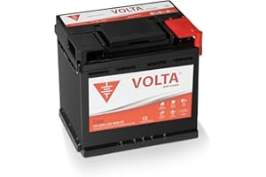 VOLTA BATERÍAS Bateria de Coche Classic - Borne +Dcha - Medidas Largo 207 x Ancho 175 x Alto 175 mm con 2 años de Garantía - Fabricación Europea. (50Ah 400A)