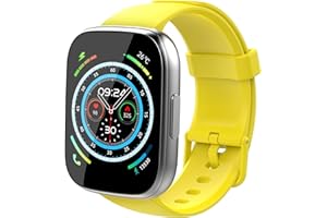 PUQO Smart Watch(Answer/Make Calls), 1.85" HD Touch Screen Fitness Watch with Sleep Monitor/Step Counter, 112+ Sports Modes, IP68 Waterproof, Activity Trackers Compatible with Android IOS for men women