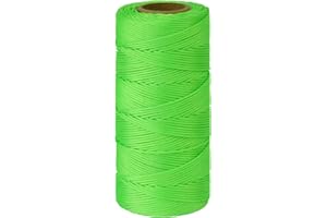 TENN WELL Green 328 Feet Mason Line, Braided Brick Line for Building, Gardening, Marking and DIY Projects