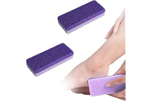KURYT Pumice Stone for Feet,2PCS Foot Glass Pumice Stone Double Sided Foot Pumice Pedicure Tool Foot Pumice Stone Scrubber Pedicure Double Sided Exfoliation Suitable for Hard Foot Callus Removal