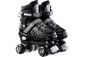 ‎SUMEBER Sumeber Rollschuhe Kinder Inliners Roller Skates Roller Blades 4 Räder Flash Kinder Inline Skates für Anfänger Outdoor/Indoor Verstellbar Rollschuhe Kinder Geburtstagsgeschenk