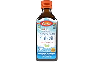 Carlson Labs - Huile de poisson norvégienne très raffinée au bon goût d'orange de Carlson kid - 6.7 once liquide