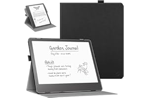 FINTIE Cienkie etui na Kindle Scribe (wydanie z 2022), tablet 10,2", obracający się o 360 stopni pokrowiec ochronny z automatycznym uśpieniami/budzeniem, (czarne)