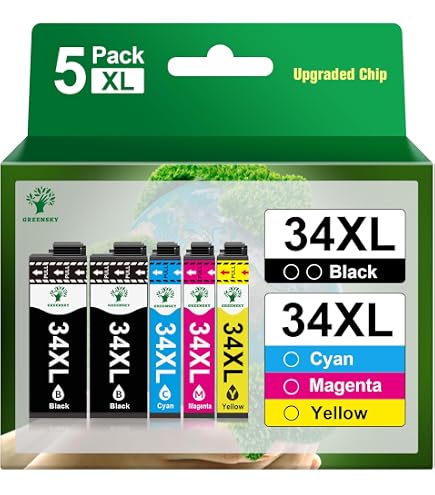 Nextpage 34XL Cartucce D'Inchiostro Nero – 4 Pezzi Ad Alta Resa Per Epson WorkForce Pro WF-3720 E WF-3725 - 5