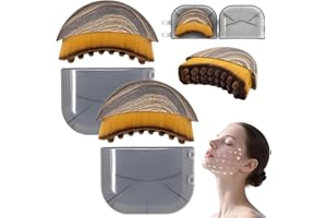 BENBENGO Lymphatische Gesichtsbürste,2 Stück Lymphatic Contour Face Brush,Lymphatische Kontur Gesichtsbürste,Lymphatic Drainage Face Brush,Lymph Bürste Gesicht,für Jawline,Kinn und Face Sculpting