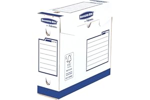 ‎BANKERS BOX Bankers Box 4474002 Heavy Duty Archivschachtel, 100% recycelt, 20-er Pack, 80 mm