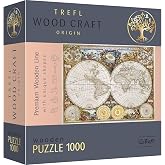 Trefl - Woodcraft 1000 Element, Ahşap El Sanatları, D&uuml;zensiz Şekiller, 100 Seyahat Karakteri, Modern Premium, Kendin Yap, Yet