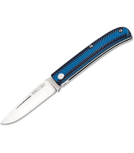 Manly Wasp Taschenmesser – CPM-S-90V Klinge, Micarta-Griff, 17,4 Cm Gesamtlänge, Manueller Slipjoint, Schwarz
