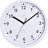Acctim 74662 Nardo 20cm Radio Controlled White Wall Clock