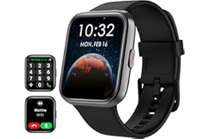 Tensky Smartwatch Uomo 1.7'' Donna Orologio con Effettua e Risposta Chiamate, Alexa Integrato, 100+ modalità Sportive, SpO2, Cardiofrequenzimetro, Monitor del Sonno,Impermeabile IP68, per Android/iOS