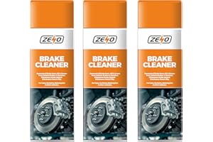 ZENO Brake Cleaner 500ml 3 Bottles | Brake & Clutch Cleaning Spray | Anti-Corrosion & Anti-Rust Protection Aerosol Spray | Cleans Cars, Vans, Motor Bikes, Go Karts