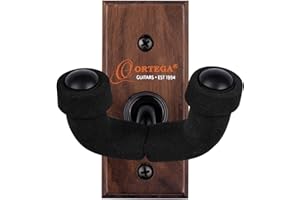 Ortega Guitars Accessoires Support pour Ukulélé - Support Mural pour Ukulélé - Bois, Marron Foncé (OUH-1WN)