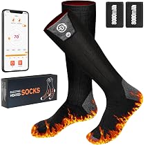 Beheizte Socken, Beheizbare Socken, 2200Ah Beheizba Produktbild-Vorschau 7
