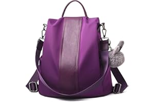 Charmore Damski plecak damski wodoodporny nylon torby szkolne antykradzieżowy plecak na co dzień torby na ramię