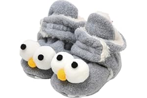 EDOTON Unisex Buty zimowe dla noworodków, ciepłe, w paski, antypoślizgowa podeszwa, miękka i regulowana skarpeta