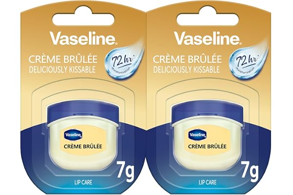 Vaseline Lip Therapy 7G Crème Brûlée | Baume à lèvres nourrissant pour une hydratation optimale | 2x7g (Crème Brûlée (2 Pièce))