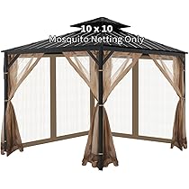 Bbq Cover 10x10 Ft Gazebo Replacement Cover Waterproof Double