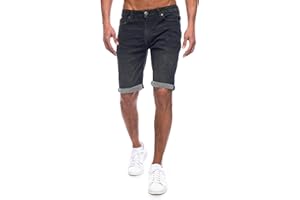 JEEL Herren Kurze Hosen - Slim-Fit Jeans-Shorts - 5-Pocket-Style - Stretch Herren-Shorts - Kurze Hose für Männer - Basic Washed