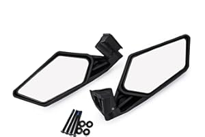 Etbotu 2 pcs UTV Heavy Duty Rétroviseur pour moto UTV Polaris RZR Can AM Maverick X3 2017 2018