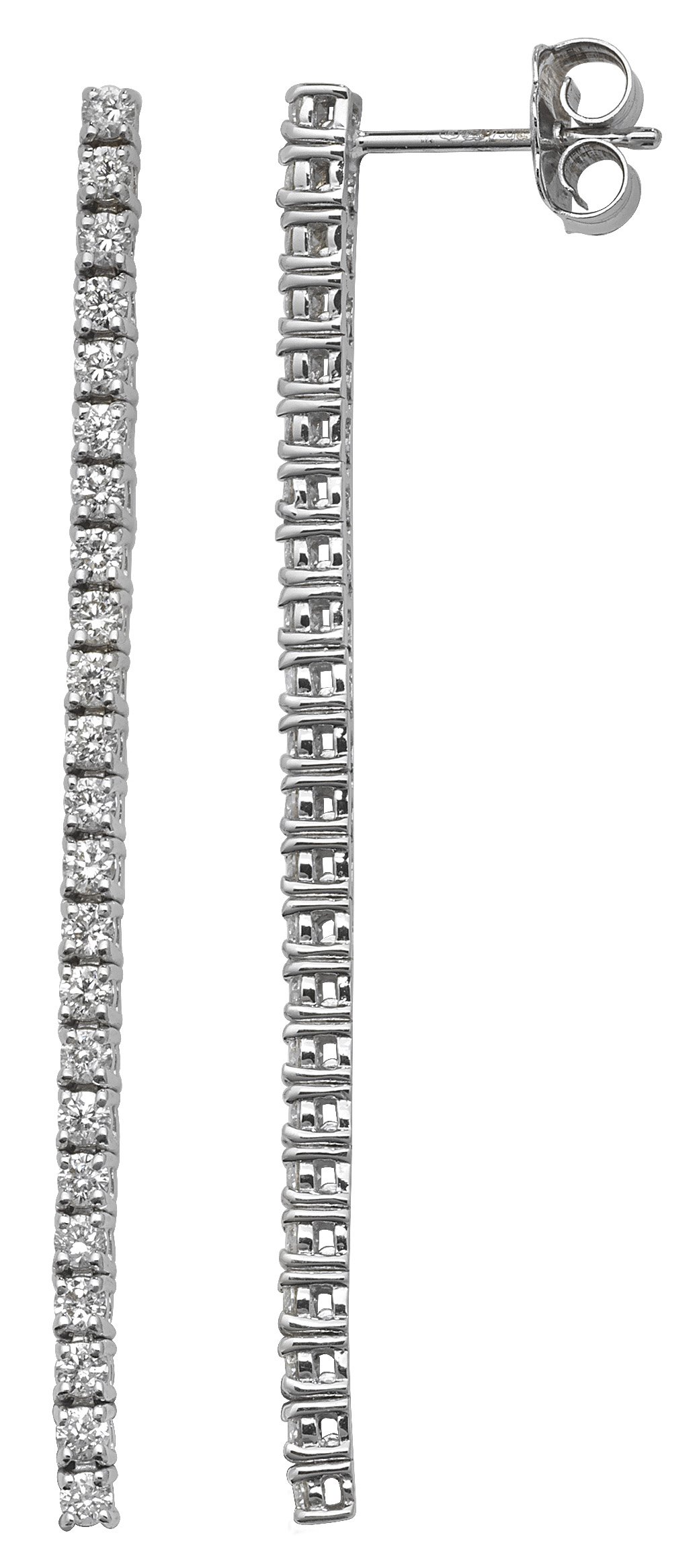 18-Karat-750-Weigold-Damen-Diamant-Paar-Ohrringe-Brillant-Schliff-111-Karat-GH-SI2-51mm2mm-WJS2819