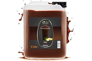 A. BECKER'S A. Becker´s Slush Eis Sirup | Ohne Azofarbstoffe | 5L Cola | Vegan | 1L Slush Konzentrat ergibt 6L Eis | Getränkesirup für Zubereitung in Slush Maschine und Mixer