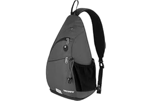 Waterfly Sac Bandouliere Homme Femme: Sac Triangle Grande Capacité Sac de Poitrine Sacoche Bandoulière Sac a Dos pour Sport et Loisirs Randonnée Excursion Voyage
