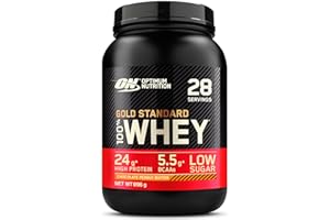 Optimum Nutrition Gold Standard 100% Whey, Protéine, Goût Chocolat et Beurre de Cacahuètes, 896g, 28 Doses