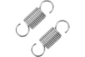 GUNGY Zugfedern mit Haken Edelstahl Zugfeder Spannfeder 55mm Außendurchmesser 18mm Drahtdurchmesser 2mm Maximale Zugkraft 8,3kg 2x18x55mm 2 Stück