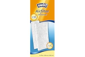 Swirl Airfilter Universal – zuschneidbarer Abluftfilter für Staubsauger, sorgt für saubere Ausblasluft, passend für AEG, Philips, Miele, Siemens, Bosch, Rowenta, Samsung, Kärcher