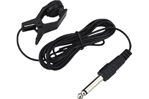 Dilwe Przypinany przetwornik, przenośny mikrofon kontaktowy do odbioru, przetwornik audio do tunera instrumentów muzycznych