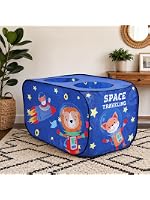 Amazon Brand - Jam & Honey Space Rocket Car Theme Play Tent Indoor Outdoor | Kids Pop Up Tent House for Boys & Girls