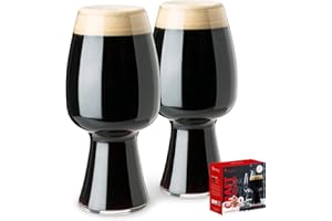Spiegelau 4992661 Szklanki do piwa Craft Stout, zestaw 2 szt., kryształowe, 600 ml