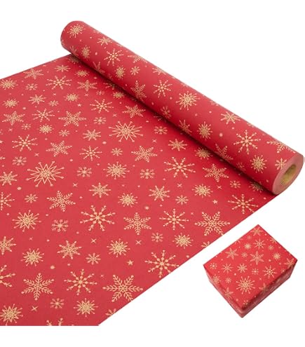 Papier Cadeau Kraft Recyclable Motif étoiles Bleues - Rouleau 43cm X 15m - Idéal Anniversaire Et Occasions Festives