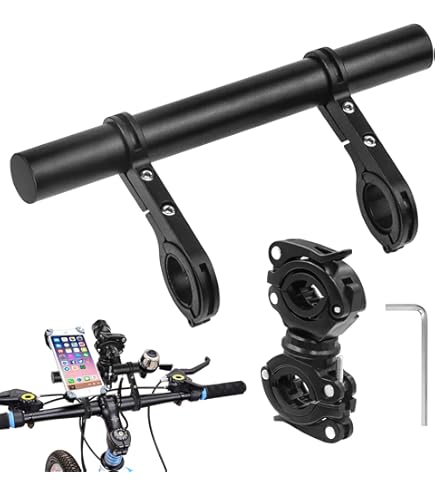 Support De Lampe Vélo - Extenseur De Guidon Pour Lumière VTT Ou Course - Neuf