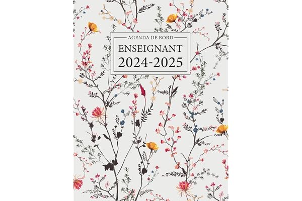 Agenda de bord Enseignant 2024/2025: Carnet de Bord pour les Professeurs