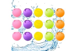 Wasserbomben Wiederverwendbar, RoseFlower Selbstschließende Wasserbomben Wasserspielzeug für Sommeraktivitäten im Freien, Wasserspielzeug für Kinder und Erwachsene auf Partys, Pool, Garten, Strand