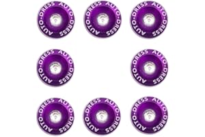 Auto-Dress M6 x 20mm Kotflügel Schrauben, Fender Washer 8er Kit/Set eloxiert in Lila