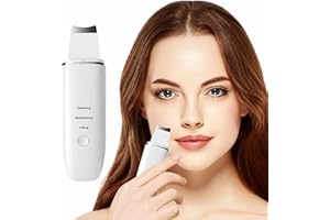 LAYHOU Pulizia Viso Ultrasuoni, Skin Scrubber Professionale,4 Modalità Regolabili, per Pulizia Profonda la Viso Peeling e Rimozione e Punti Neri, USB Ricaricabile