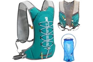 SZSMART Hydration Backpack, Lightweight Water Pack with 2L TPU Water Bladder Hiking Rucksack Hydration Vest Bag Pack for Outdoor Cycling Marathon Running Skiing Camping Climbing