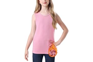 WOWENY Maglia Termica Bambino, Maglietta Intimo Termica Unisex, Termica, Abbigliamento Termico Bambini, Ragazze e Ragazzi, Senza Maniche