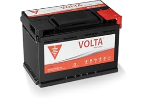 VOLTA BATERÍAS Bateria de Coche Classic + 75Ah 680A - Borne +Dcha - Medidas Largo 278 x Ancho 175 x Alto 175 mm con 2 años de Garantía - Fabricación Europea.