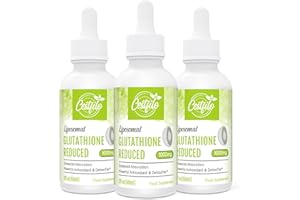 CESTFILO Liposomal Glutathion Liquide 1000 mg, Absorption la plus élevée, Forme Active Liquide de L-glutathion (GSH), Puissant Antioxydant pour le Système Immunitaire (Pack of 3)
