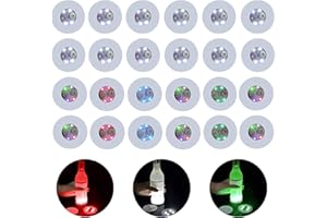 CDIYTOOL 24 luces LED para portavasos de carga USB, 3 modos de 7 colores luminiscentes, alfombrilla para copa de vidrio, luz de atmósfera para fiesta Club Bar Suministro (12 multicolores+12 blanco)