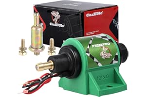 CarBole Bomba de Combustible Eléctrica en Línea Universal de 12 V para Gasolina,Diésel,Bomba Externa (4-7 psi),380 Bobinas de Cobre Circulares, Corriente de 1,0-2,0 A