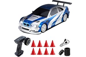 Vefacion Mini RC Drift Car 1:43 Scale 2,4GHz 15KM/H hohe Geschwindigkeit Sport Rennauto Ferngesteuert Auto Modell mit Licht für Jungen Mädchen und Erwachsene Geschenk
